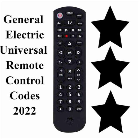 general electric universal remote codes for converter box|general electric remote codes list.